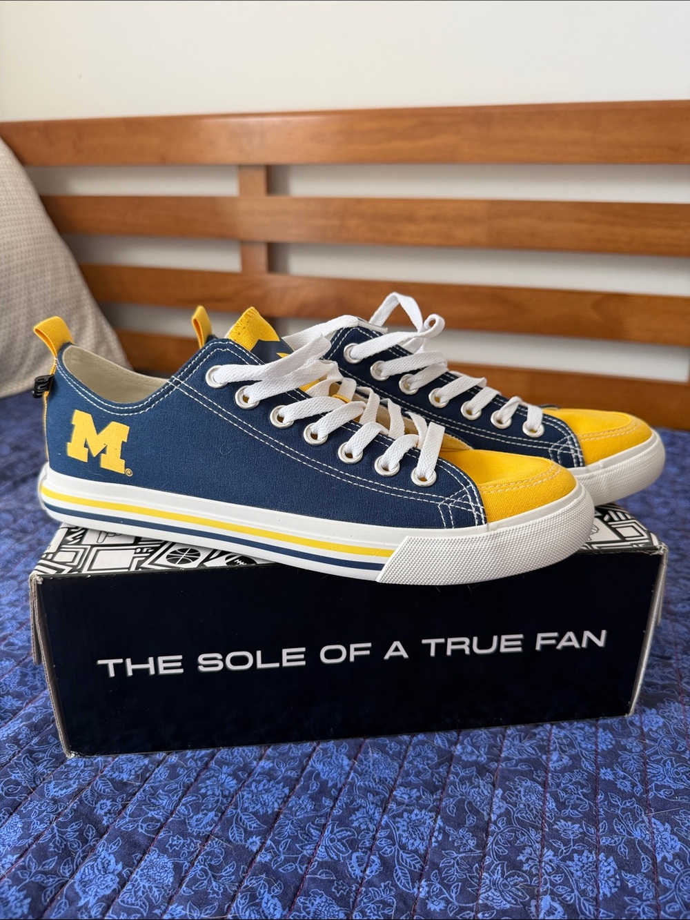University of Michigan U of M Block M Wolverines Sneakers Women’s 10 or Men’s 8